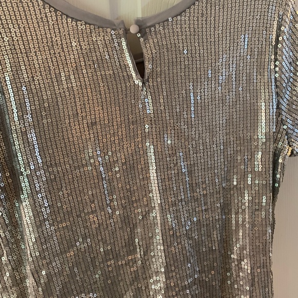 NY & CO METALLIC SEQUIN BLOUSE, Size XL NWT NEVER WORN. - Picture 5 of 5
